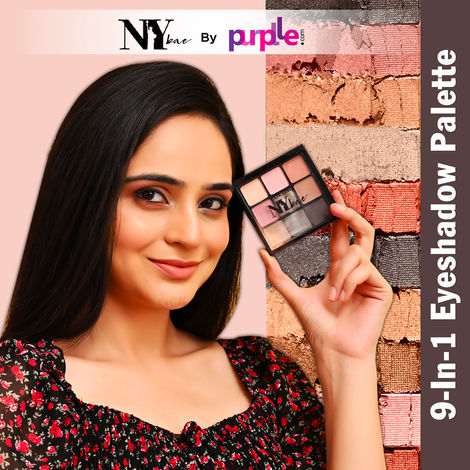 Buy NY Bae Eye Love Eyeshadow Palette - Bloom Beauty 02 (9 g) | 9 In 1 Palette | Nude & Black | Matte & Shimmer | Rich Colour | Long Wear | Super Blendable-Purplle