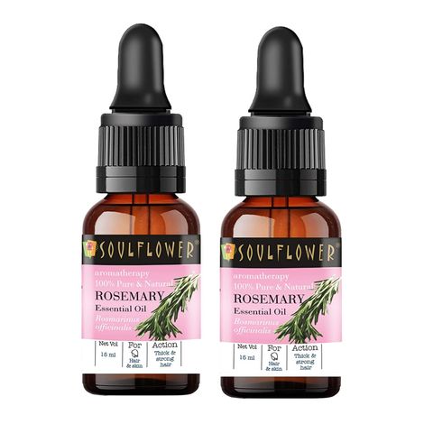 Buy Soulflower Rosemary Oil for Healthy Hair & Shiny Skin, Pure-Therapeutic Grade For Aromatherapy Combo-Purplle