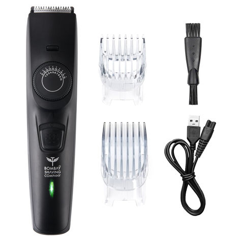 Buy Bombay Shaving Company Beard Trimmer with USB Fast Charging, Black-Purplle