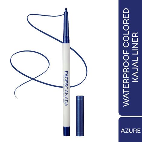 Buy FACES CANADA Ultime Pro Twist Eye Kajal Liner - Azure, 0.35 gm | High Impact Intense Color In 1 Stroke | 24HR Long Stay | Matte Finish | Soft Texture | Waterproof & Smudgeproof | Made With Carnauba Wax-Purplle