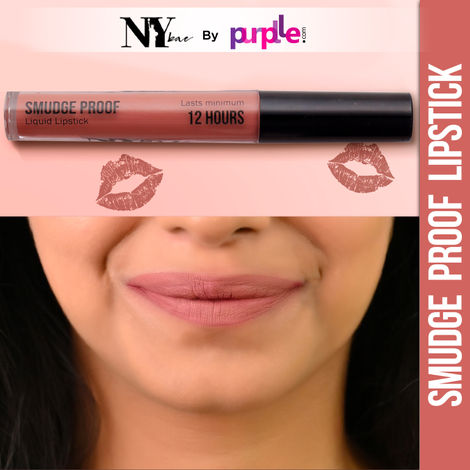 Buy NY Bae Smudge Proof Liquid Lipstick | Long Lasting | Super Pigmented | Nude Pink Lipstick | Matte Finish - Mauve Magic 04 (2.5 ml)-Purplle