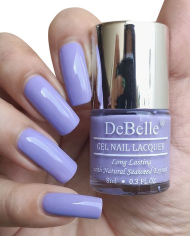 Buy DeBelle Gel Nail Lacquer Creme Blueberry Crepe-Lavender, (8 ml)-Purplle
