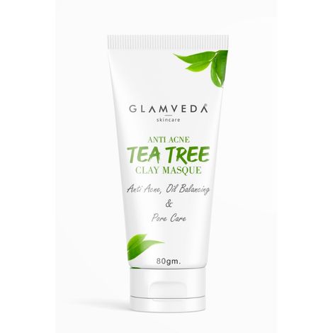 Buy Glamveda Acne Solution Tea Tree Clay Masque (80 gm)-Purplle