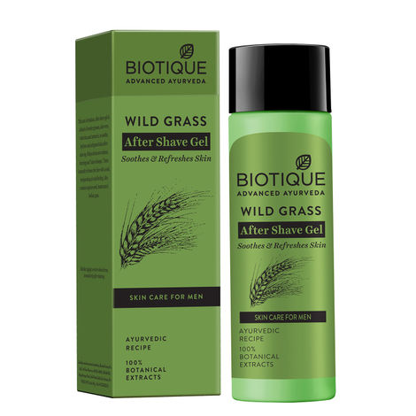 Buy Biotique Wild Grass Soothing After Shave Gel (120 ml)-Purplle