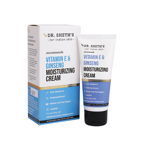 Buy Dr. Sheth's Vitamin E & Ginseng Moisturizing Cream (50 g)-Purplle