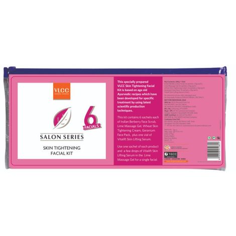 Buy VLCC Salon Series Skin Tightening Facial Kit (240 g + 12 ml)-Purplle