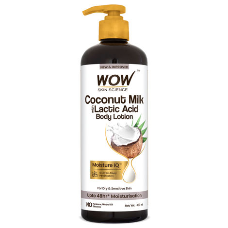 Buy WOW Skin Science Coconut Milk & Argan Oil Body Lotion for Deep Hydration - Normal To Dry Skin - 400 ml-Purplle