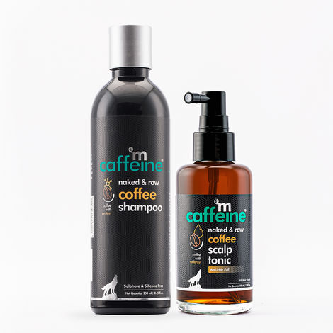 Buy mCaffeine Coffee Hair Boost & Hair Fall Control Kit | Shampoo & Scalp Tonic with Pro-vitamin B5 & Proteins | Sulphate, Paraben & Mineral Oil Free | For Men & Women 350 ml-Purplle