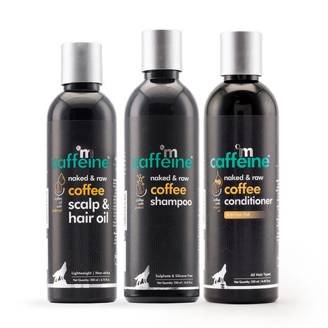 Buy mCaffeine Coffee Hair Spa & Hair Fall Control Kit | Shampoo, Conditioner & Hair Oil | Redensyl & Pro-vitamin B5 | Sulphate, Paraben & Mineral Oil Free | For Men & Women 700 ml-Purplle