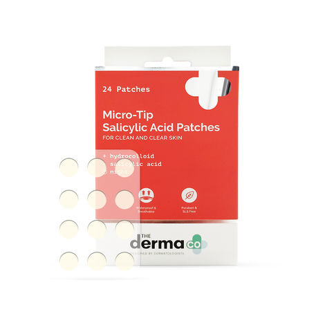 Buy The Derma co.Micro-Tip Salicylic Acid Patches with Hydrocolloid for Clean & Clear Skin - 24 Patches-Purplle