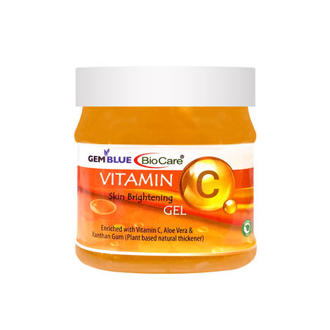 Buy Gemblue Biocare Vitamin C Skin Brightening Gel Enriched with Vitamin C and Aleo vera, Suitable for All Skin types - 500ml-Purplle