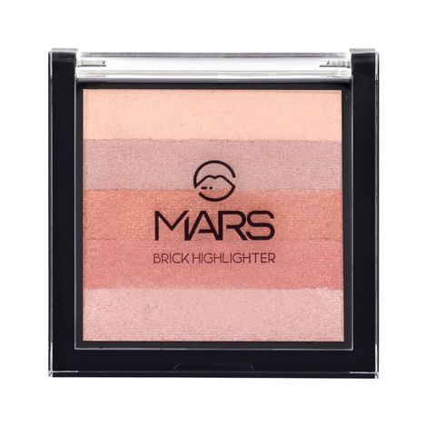 Buy MARS 5 in 1 Brick Highlighter Palette - 03 | 7.5g-Purplle