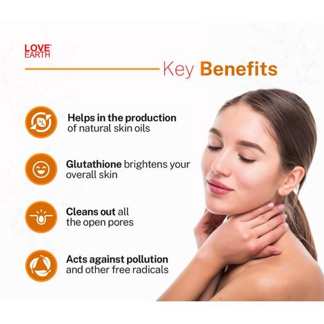 glutathione scrub benefits Love Earth Vitamin C And Face Msolve Forte Tablet Glutathione
