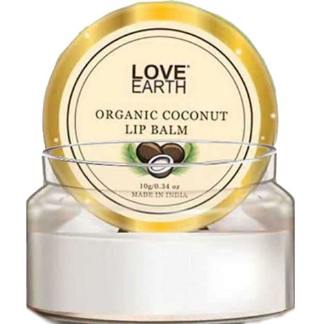 Buy Love Earth Coconut Lip Balm For Dry & Chapped Lips, An Ayurvedic Lip Moisturizer With Vitamin E, Shea Butter & Cocoa Butter 10gm-Purplle