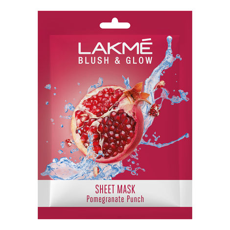 Buy Lakme Blush & Glow Pomegranate Sheet Mask, 25 ml-Purplle