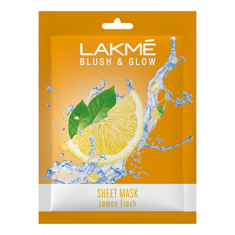 Buy Lakme Blush & Glow Lemon Sheet Mask, 25 ml-Purplle