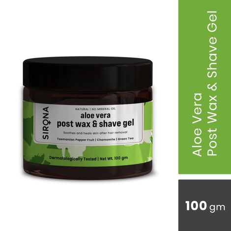 Buy Sirona Soothing Aloe Vera Post Wax & Shave Gel - 100gm-Purplle