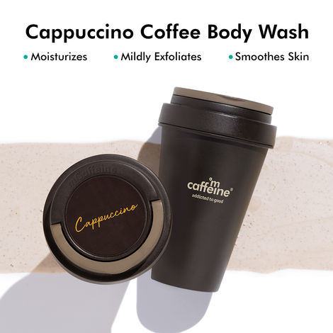 Buy mCaffeine Cappuccino Body Wash  for Women and Men | Moisturizes, Particles Exfoliates  Smooth Skin |- 300ml-Purplle