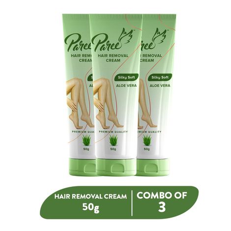 Buy Paree Hair Removal Cream for Women - 150g (Pack of 3) | Silky Soft Smoothing Skin with Aloe Vera Extract | Enriched with Shea Butter | Suitable for Legs, Arms & Underarms | Non Toxic - Skin Friendly-Purplle