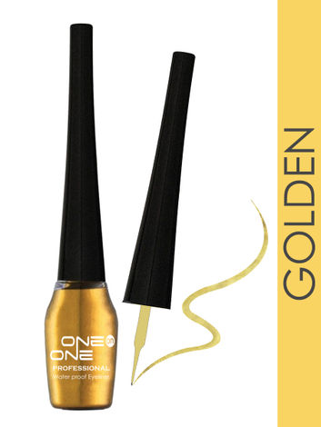 Buy ONE on ONE Waterproof Eyeliner, Golden (5 ml)-Purplle