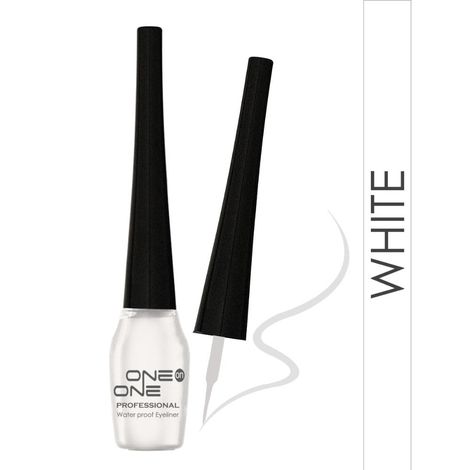Buy ONE on ONE Waterproof Eyeliner, White (5 ml)-Purplle