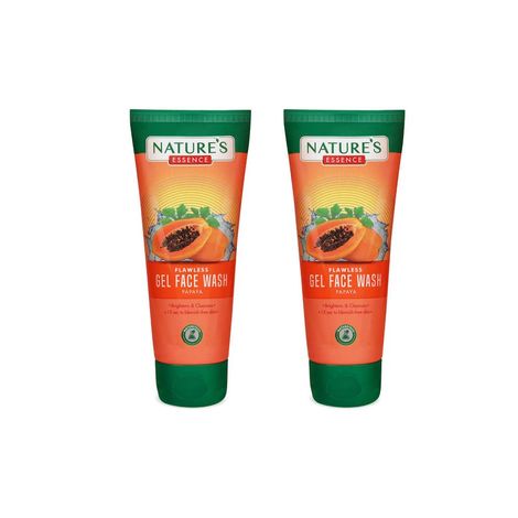 Buy Nature's Essence flawless gel face wash Papaya Pack of 2-Purplle