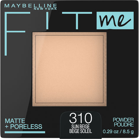Buy Maybelline New York Fit Me Matte + Poreless Pressed Powder Sun Beige 310 (8.5 g)-Purplle