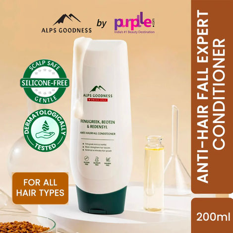 Buy Alps Goodness Fenugreek, Biotin and Redensyl Anti Hairfall Hair Conditioner (200 ml)| Methi Hairloss Control Conditioner For All Hair Types | Silicone, Sulphate & Paraben Free | Vegan & Cruelty Free-Purplle