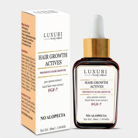 Buy LUXURI Hair Growth Actives Serum, Hair Growth Activator With FGF-7- Promotes Hair Growth, Revitalizing, Beneficial in Alopecia - 30 ml-Purplle