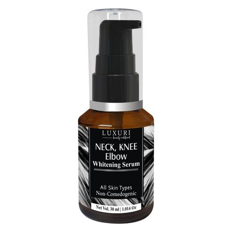 Buy LUXURI Neck, Knee & Elbow Whitening Serum with Vitamin- C, Glutathione & Alpha Arbutin / Intimate Area Whitening All Skin Types-30 ml-Purplle