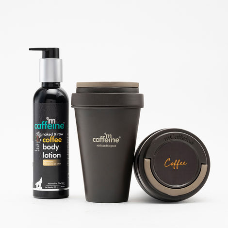 Buy mCaffeine Daily Body Care Kit for Winters| Coffee Body Wash and Lotion Duo | Deep Cleanses and Moisturizes | Rejuvenate with Vitamin-E and Addictive Coffee Aroma Combo of 2-Purplle