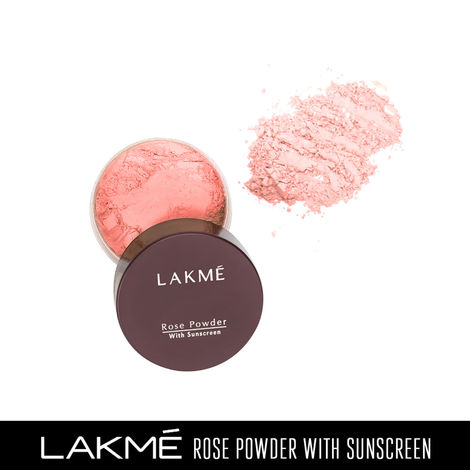 Buy Lakme Rose Face Powder With Sunscreen - Warm Pink (40 g)-Purplle
