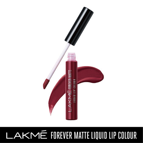 Buy Lakme Forever Matte Liquid Lip Colour - Red Sangria (5.6 ml)-Purplle