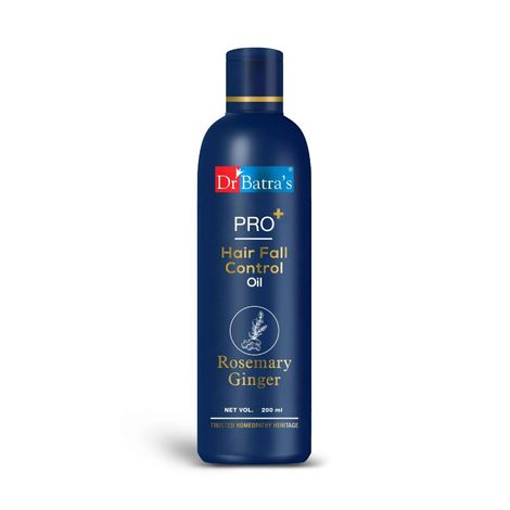 Buy Dr Batra's PRO+ Hair Fall Control Oil || Controls Hair Fall. Nourishes Scalp || Boosts Hair Growth. Contains Ginger, Rosemary, Thuja Extracts || Non-Sticky Formula. Suitable for men and women. 200 ml-Purplle