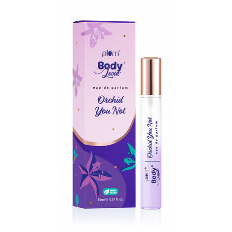 Buy Plum BodyLovin' Orchid-You-Not Perfume | Long Lasting & Premium Fresh Floral Fragrance | Luxury Perfume For Women | Red Apple, Freesia & Musk Notes | Travel-Friendly | High On Fun (15 ml)-Purplle