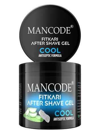 Buy Mancode Fitkari After Shave Gel for Men Cool Antiseptic Formula (100 g)-Purplle