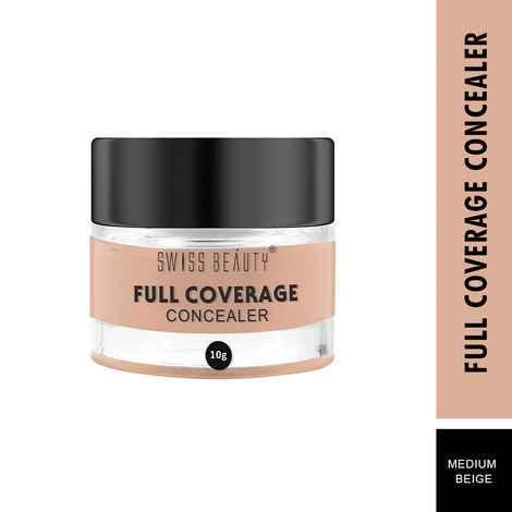 Buy Swiss Beauty Full Coverage Concealer Medium-Beige (10 g)-Purplle