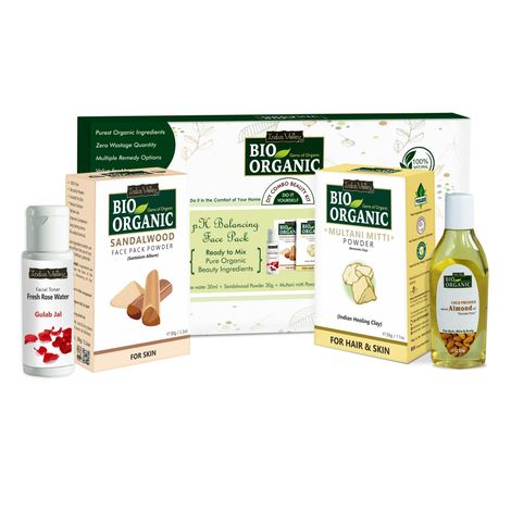 Buy Indus Valley Bio Organic pH Balancing Face Pack DIY Kit-Purplle