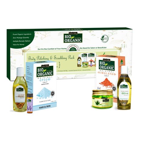 Buy Indus Valley Bio Organic Body Polishing & Scrubbing Gift Pack DIY Kit-Purplle