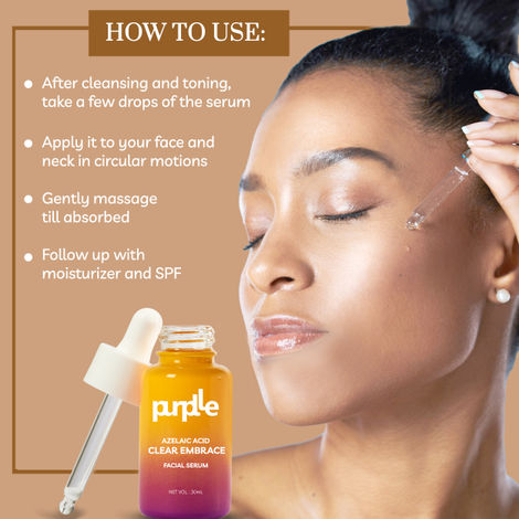 Purplle Azelaic Acid Clear Embrace Facial Serum For Acne-Prone