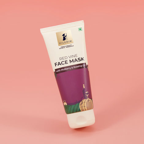 Buy Pilgrim Red Vine Face Mask With Mulberry & Rosehip Oil |Instantly Lifts Face Enhances Natural Glow (100 g)-Purplle