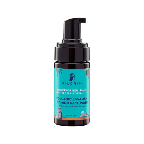 Buy Pilgrim Volcanic Lava Ash Foaming Face Wash with Yugdugu & White Lotus, 120ml-Purplle