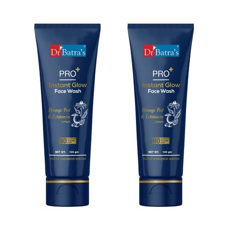 Buy Dr Batra's® PRO+ Instant Glow Face Wash 100 g (Pack of 2)-Purplle