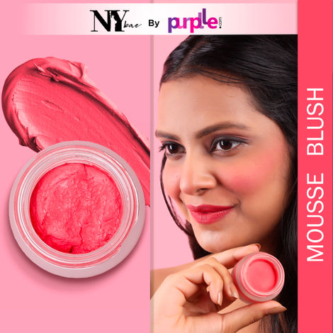 Buy NY Bae Mousse Blush - Orange Sunset 05 (10 gm) | Orange | Natural Matte Finish | Satin Soft | Highly Pigmented | Lightweight | Super Blendable-Purplle