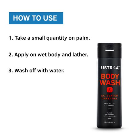 Ustraa Machine Ustraa Body Wash - Activated Charcoal (250 ml)