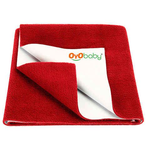 Buy OYO Baby Waterproof Bed Protector Baby Dry Sheet, Small, Maroon (50 cm x 70 cm) - Small-Purplle