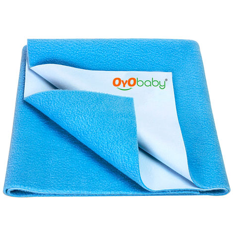 Buy OYO Baby Waterproof Bed Protector Baby Dry Sheet, Large, Firoza (140 cm x 100 cm) - Large-Purplle