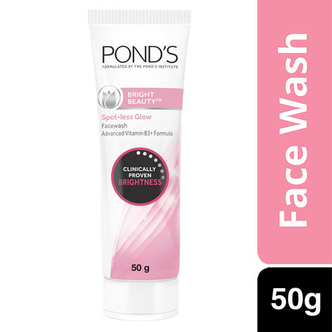 Buy Pond's Bright Beauty Spot-less Glow Face Wash With Vitamins (50 g)-Purplle