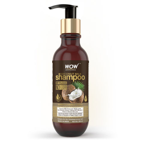 Buy WOW Skin Science Coconut Milk Shampoo - No Parabens, Sulphate, Silicones, Color & Salt - DHT BLOCKERS - 250mL-Purplle