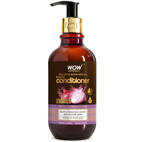 Buy WOW Skin Science Red Onion Black Seed Oil Hair Conditioner (250 ml)-Purplle